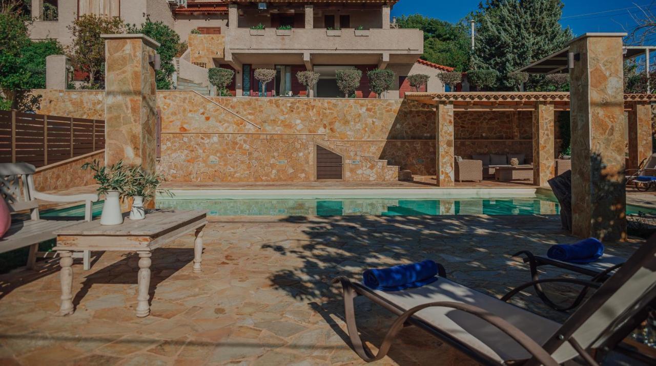 Pool And Sea View Apartments Agia Marina  المظهر الخارجي الصورة